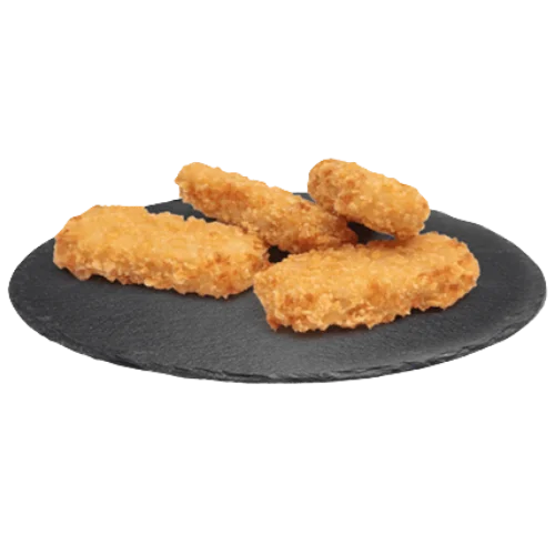 ٤ قطع ناجتس دجاج مقرمشة ومحشوة بالجبنة من الداخل.