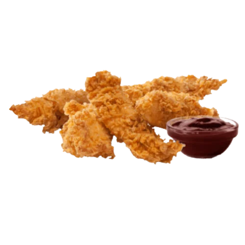 4 قطع تيندرز دجاج مقرمشة مع صوص