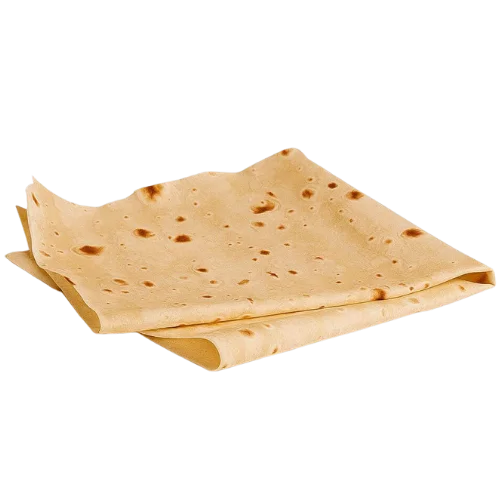 رغيف خبز صاج طازج وخفيف.