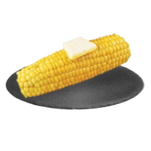 قطعة ذرة صفراء طرية وشهية.